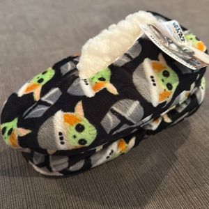 Disney Star Wars Yoda Cozy Sock Slippers Toddler 4.5-7.5 (2T-3T) NWT